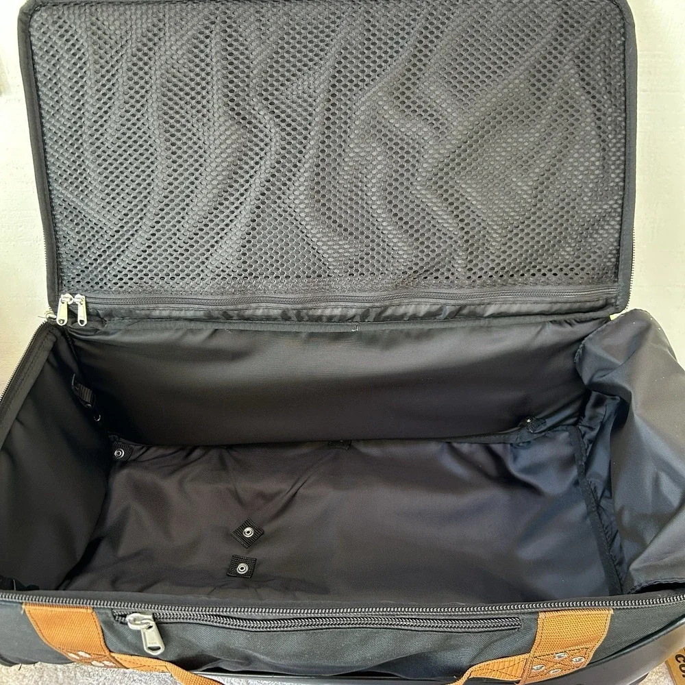 Club Glove Carry-On Rolling Travel Bag Cordura 1000D Nylon Black/Brown 24